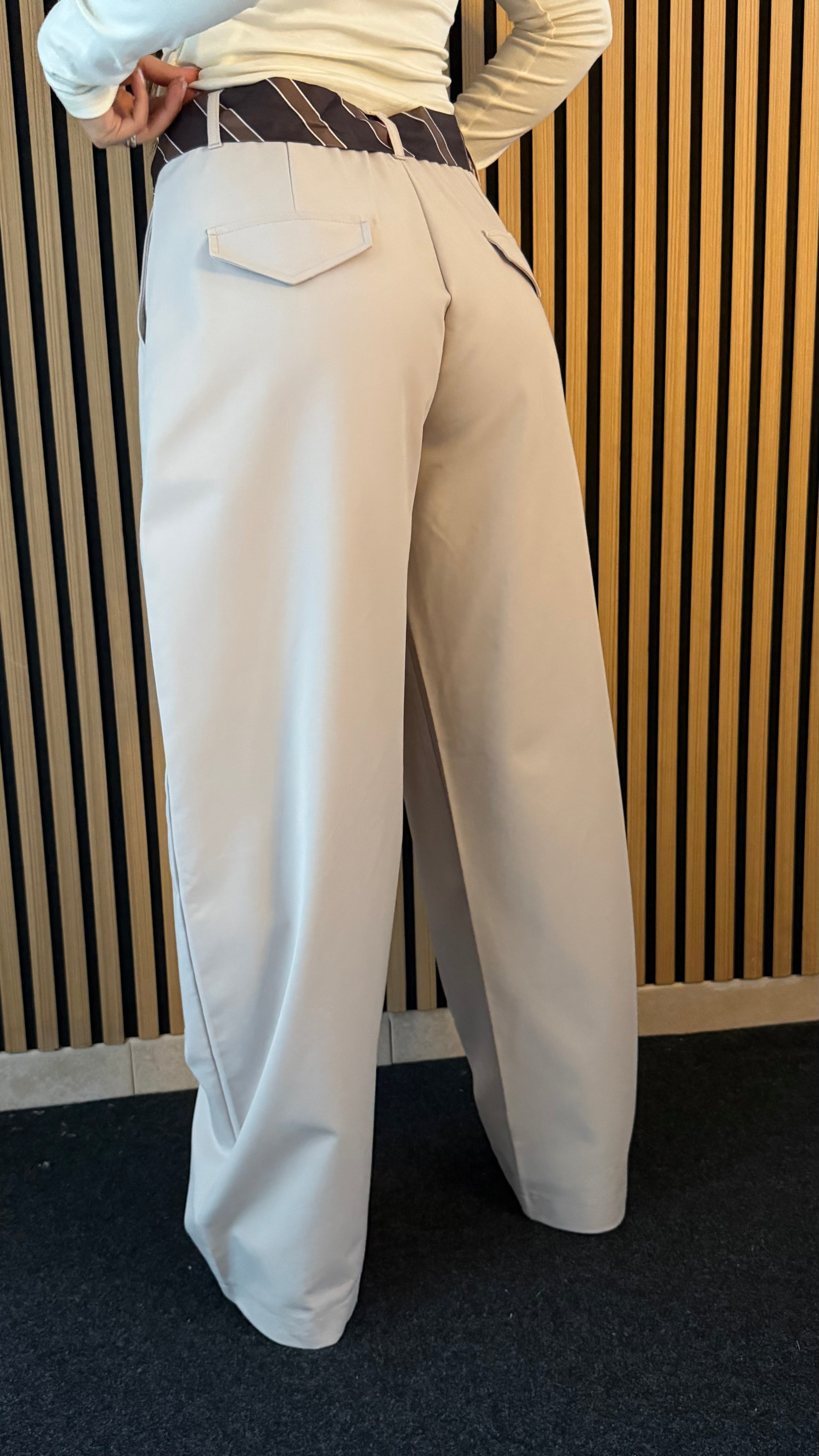 Pantalone Coulisse Beige